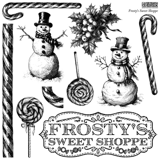 Frosty's Sweet Shop 12 x 12 stamp by IOD