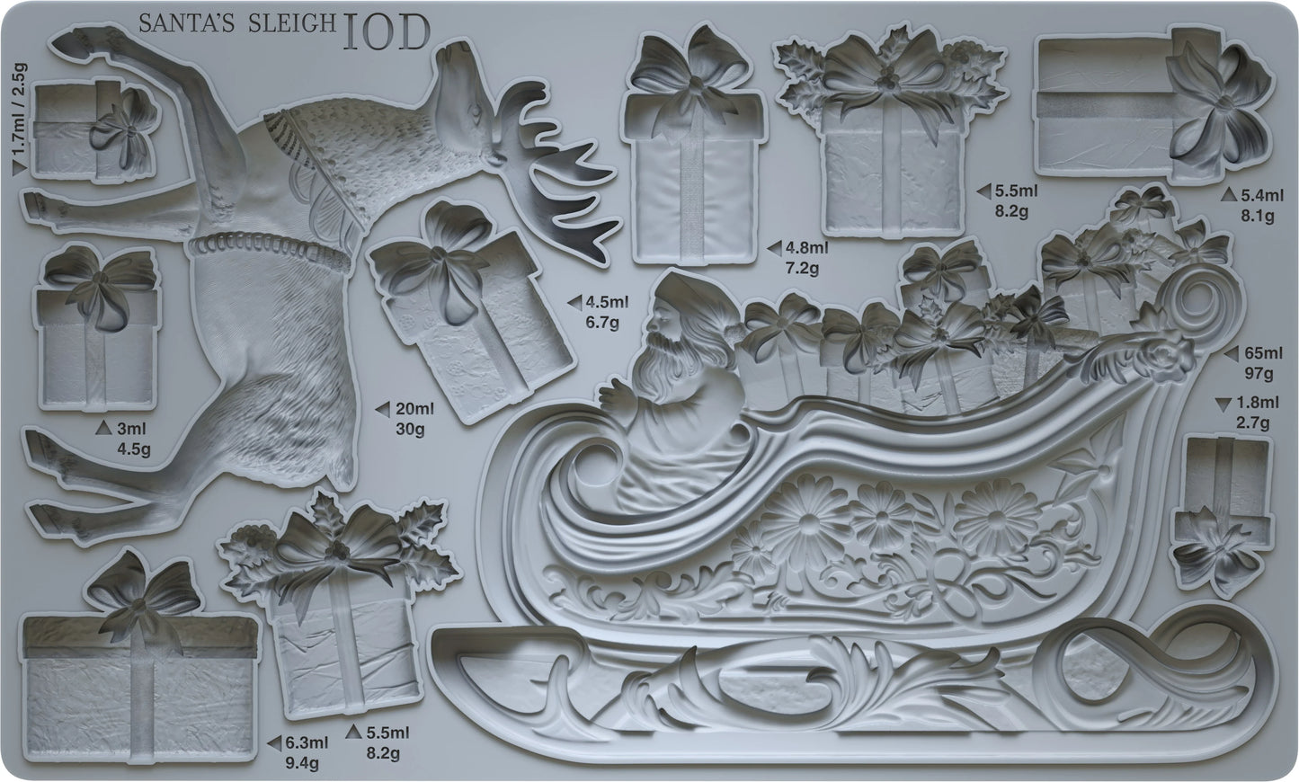 Santa's Sleigh Mould by IOD