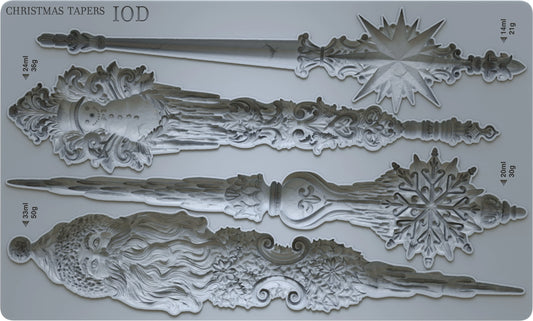 Christmas Tapers Mould, 6 x 10, by IOD